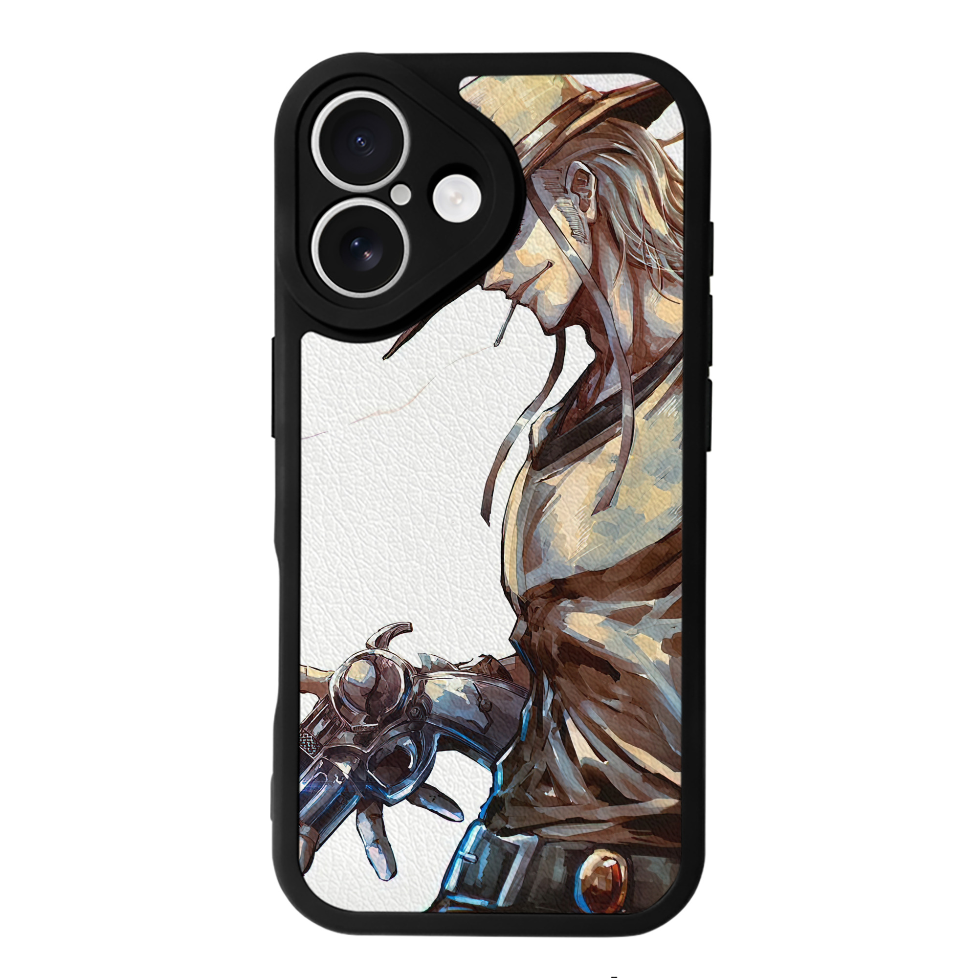 （画像用） ジョジョの奇妙な冒険 JoJo's Bizarre Adventure 【iPhone 16シリーズ対応】シリコンスマホケース（レザー調） 材質：シリコン